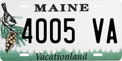 ME license plate 4005VA