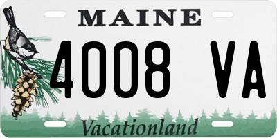 ME license plate 4008VA