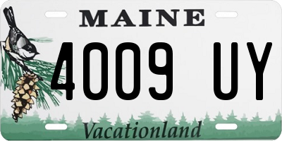 ME license plate 4009UY