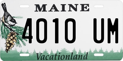 ME license plate 4010UM