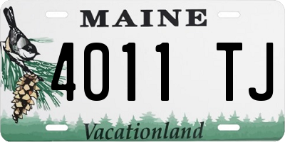 ME license plate 4011TJ