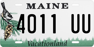 ME license plate 4011UU