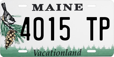 ME license plate 4015TP