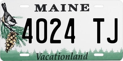 ME license plate 4024TJ