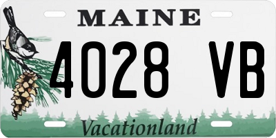 ME license plate 4028VB