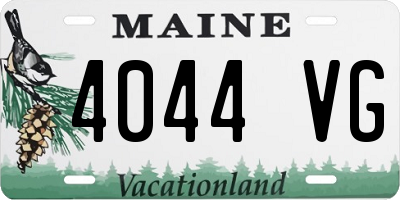 ME license plate 4044VG