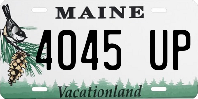 ME license plate 4045UP