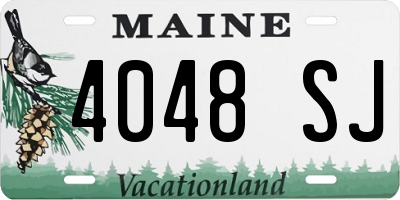 ME license plate 4048SJ