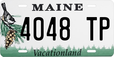 ME license plate 4048TP