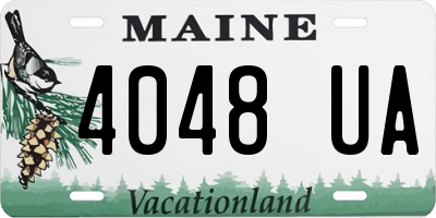 ME license plate 4048UA