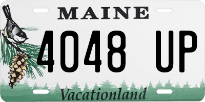 ME license plate 4048UP