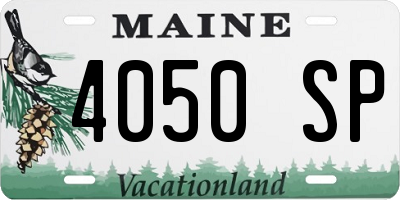 ME license plate 4050SP