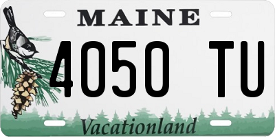 ME license plate 4050TU