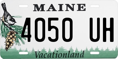 ME license plate 4050UH