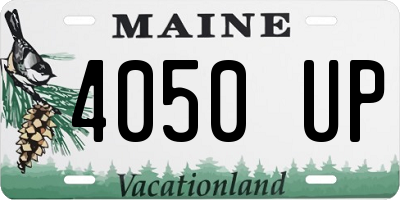 ME license plate 4050UP