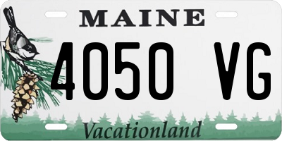 ME license plate 4050VG