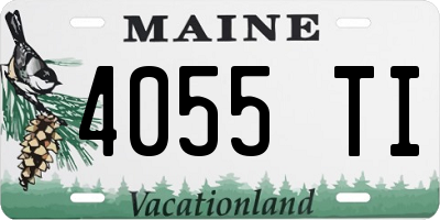 ME license plate 4055TI