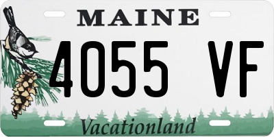 ME license plate 4055VF