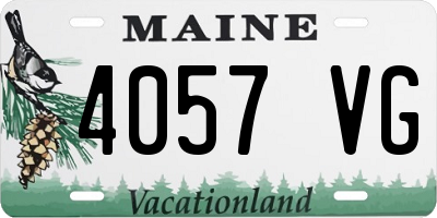 ME license plate 4057VG