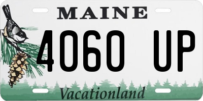 ME license plate 4060UP
