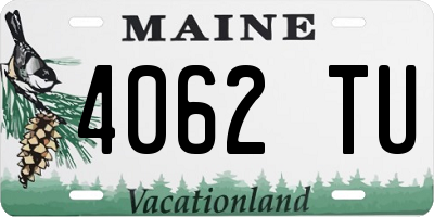ME license plate 4062TU