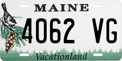 ME license plate 4062VG