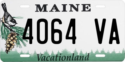 ME license plate 4064VA