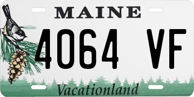 ME license plate 4064VF