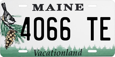 ME license plate 4066TE
