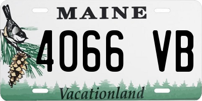 ME license plate 4066VB