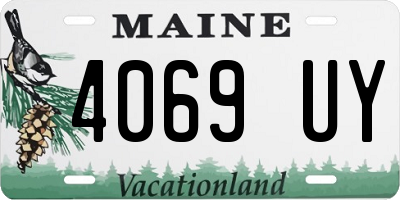 ME license plate 4069UY