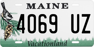 ME license plate 4069UZ