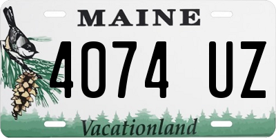 ME license plate 4074UZ