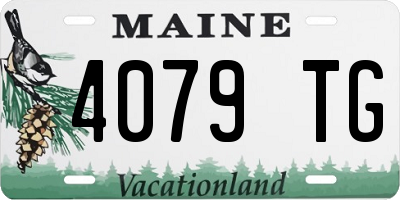 ME license plate 4079TG