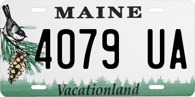 ME license plate 4079UA