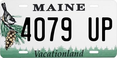 ME license plate 4079UP