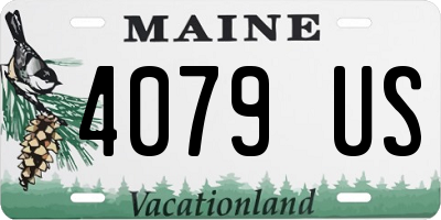 ME license plate 4079US