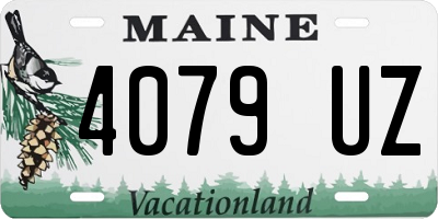 ME license plate 4079UZ