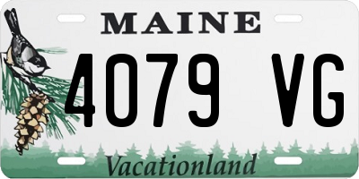 ME license plate 4079VG