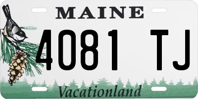 ME license plate 4081TJ