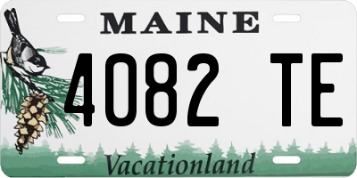 ME license plate 4082TE