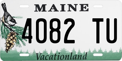 ME license plate 4082TU