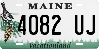 ME license plate 4082UJ
