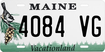 ME license plate 4084VG