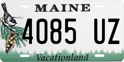 ME license plate 4085UZ