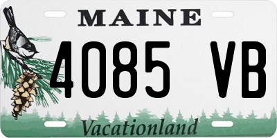 ME license plate 4085VB