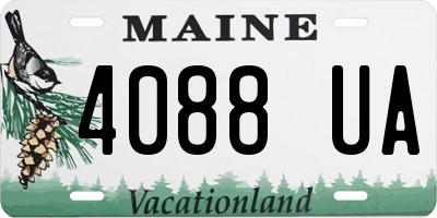 ME license plate 4088UA