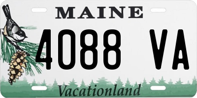 ME license plate 4088VA