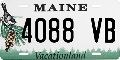 ME license plate 4088VB