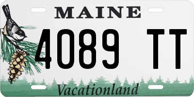 ME license plate 4089TT